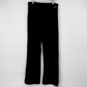 Nike Women's M Athletic Yoga Pants Black Activewear Stretch Mid-Rise